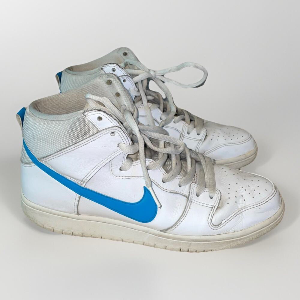 Nike SB Dunk High 2017 Mulder Size 10.5 Blue and White Used